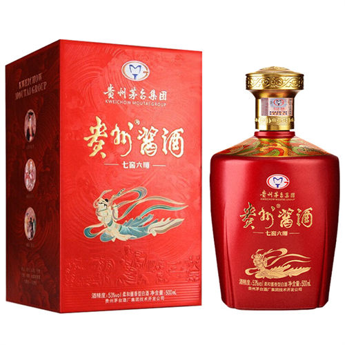 53度茅台贵州酱酒七窖六顺红坛酱香型白酒