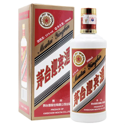 53度2010年茅台迎宾酒酱香型白酒
