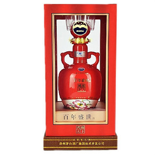 52度茅台百年盛世鸿福天下红坛浓香型白酒